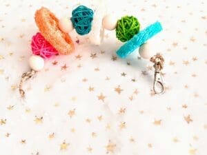 Loofah Chew Hanging Cage Treat. Rabbit Treat, Chinchilla Treat, Hamster Treat, Guinea Pig Treat, Rat and Small Animal