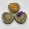 Floral Heart Shape Jar Treat with Calendula and ForgetMeNot Flowers. Rabbit Treat, Chinchilla Treat, Hamster, Guinea Pig Small Animal Treat