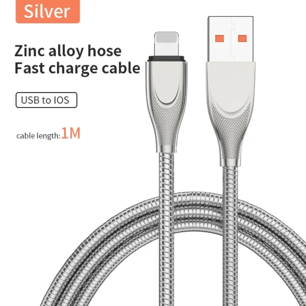 Pet Safe Durable Bite-Resistance Braided Stainless Steel Fast Charging IPhone and Android Cable - Your Pet Rabbit, Dogs and Cat. New Nemesis