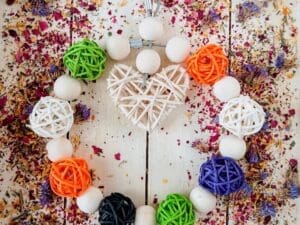 Hanging Cage Rattans and Wood Bids Treat and Toy for Rabbit, Chinchilla, Hamster, Guinea Pig and Small Animals.