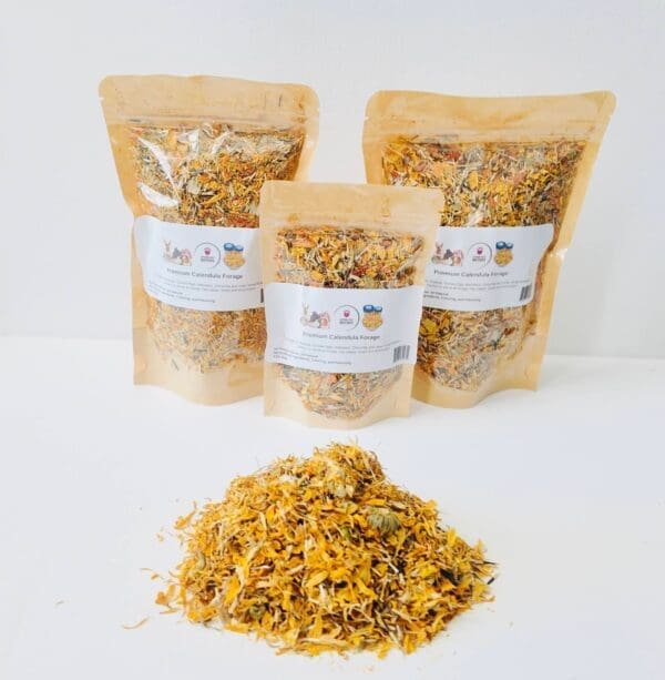 Enriching Your Small Pet's Diet with Calendula Forage: Perfect Rabbit, Chinchilla, Hamster, Guinea Pig